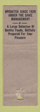 Matchbook Cover - Dixie Cafeteria St Petersburg FL PAPER LOSS