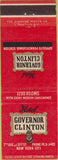 Matchbook Cover - hotel Governor Clinton New York City