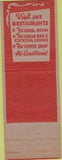 Matchbook Cover - hotel Governor Clinton New York City