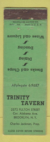 Matchbook Cover - Trinity Tavern Brooklyn NY WEAR