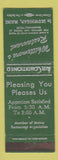 Matchbook Cover - Whittemore's Restaurant Skowhegan MI GREEN
