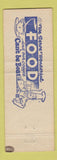 Matchbook Cover - Whittemore's Restaurant Skowhegan MI GREEN