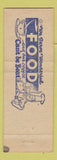 Matchbook Cover - Whittemore's Restaurant Skowhegan MI BLUE