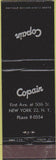Matchbook Cover - Copain New York City