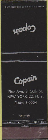 Matchbook Cover - Copain New York City