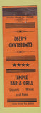 Matchbook Cover - Temple Bar and Grill WEAR