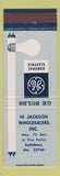 Matchbook Cover - General Electric GE Light Bulbs Hi Jackson Scottsboro AL