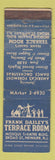 Matchbook Cover - Frank Dailey's Terrace Room Newark NJ WORN