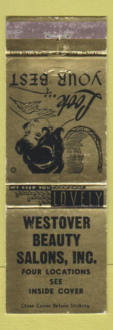Matchbook Cover - Westover Beauty Salon Rehoboth Greenville