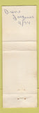 Matchbook Cover - Yankee Clipper Salon Clearwater FL pinup WEAR