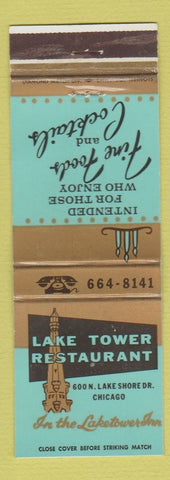 Matchbook Cover - Lake Tower Restaurant Chicago IL