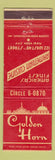 Matchbook Cover - Golden Horn Restaurant New York City