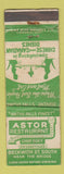 Matchbook Cover - Astor Restaurant Chinese Smiths Falls ON WEAR