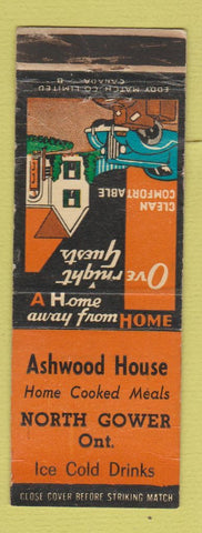 Matchbook Cover - Ashwood House North Gower ON WEAR