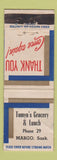 Matchbook Cover - Tomyn's Grocery Lunch Margo SK WEAR