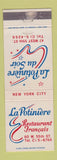 Matchbook Cover - La Potiniere du Soir French Restaurant New York City WEAR