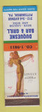 Matchbook Cover - Duquesne Bar Grill Pittsburgh PA pinup