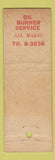 Matchbook Cover - Smith Automatic Heat Service WORN