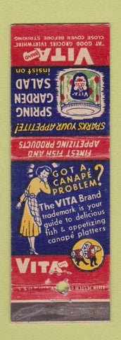 Matchbook Cover - Vita Brand Spring Garden Salad