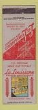 Matchbook Cover - La Louisiane Restaurant French New Orleans LA
