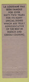 Matchbook Cover - La Louisiane Restaurant French New Orleans LA