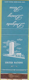 Matchbook Cover - United Nations New York City dining room