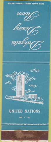 Matchbook Cover - United Nations New York City dining room