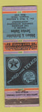 Matchbook Cover - Dikkers and Burkholder Texaco oil gas Freeport IL WORN