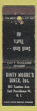 Matchbook Cover - Dinty Moore's Diner East Providence RI