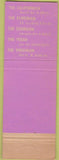 Matchbook Cover - Maisel Restaurants New York City
