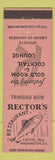 Matchbook Cover - Rector's Seafood Restaurant Washington DC