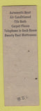 Matchbook Cover - Troutt Motel Benton AR