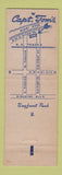 Matchbook Cover - Capt. Tom's Seafood Restaurant Miami FL