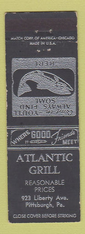 Matchbook Cover - Atlantic Grill Pittsburgh PA