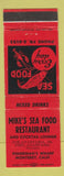 Matchbook Cover - Mike's Seafood Restaurant Monterey CA