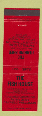 Matchbook Cover - The Fish House Herring Shed Bayfield WI