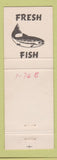 Matchbook Cover - The Fish House Herring Shed Bayfield WI