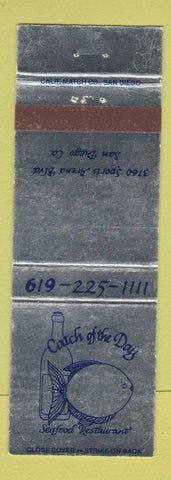 Matchbook Cover - Catch of the Day Seafood Restaurant San Diego CA WEAR