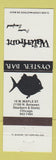 Matchbook Cover - Waterfront Oyster Bar Chicago IL