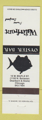 Matchbook Cover - Waterfront Oyster Bar Chicago IL