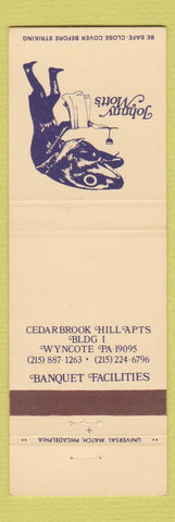 Matchbook Cover - Johnny Mott's Restaurant Wyncote PA fish