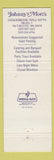 Matchbook Cover - Johnny Mott's Restaurant Wyncote PA fish