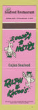 Matchbook Cover - Ralph & Kacoo's Seafood Restaurant Cajun