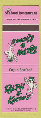 Matchbook Cover - Ralph & Kacoo's Seafood Restaurant Cajun