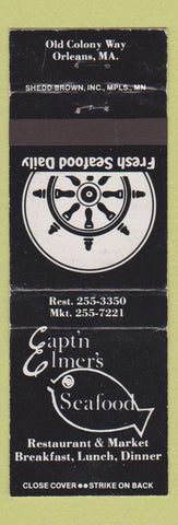 Matchbook Cover - Capt'n Elmer's Seafood Orleans MA