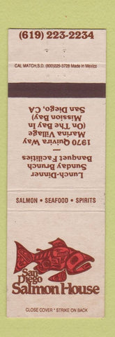 Matchbook Cover - San Diego Salmon House Restaurant CA