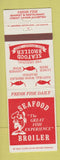 Matchbook Cover - Seafood Broiler Lakewood Tarzana Glendale Torrance CA