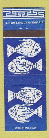 Matchbook Cover - DD Bean QC Fish