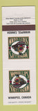 Matchbook Cover - McPhillips Street Station Winnipeg MB