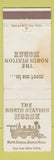 Matchbook Cover - North Station House Boston MA STAINED